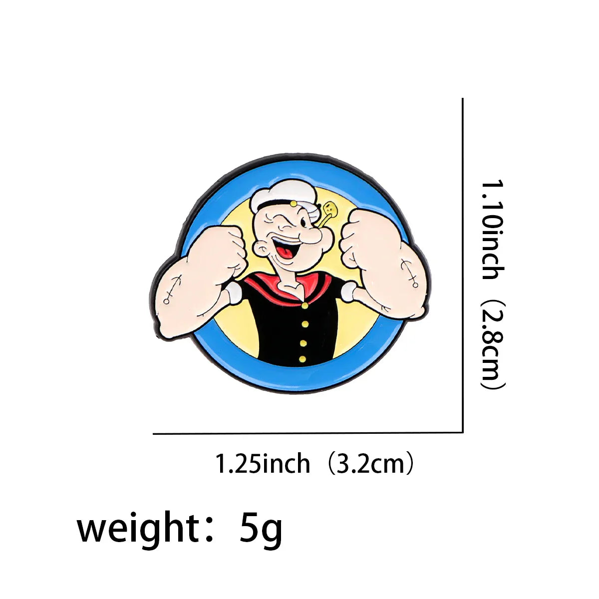 Popeye Enamel Pin 1 / 1