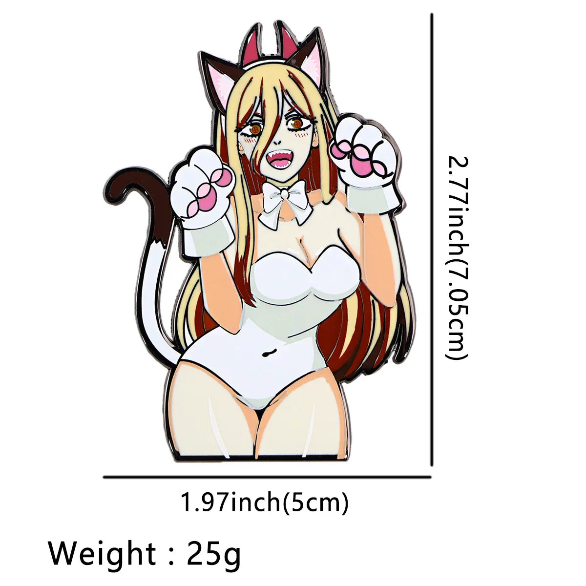 Power Bunny Girl Enamel Pin 1