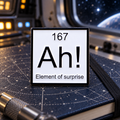 Project Hail Mary Ah! Element of Surprise Pin on a star-chart spacecraft workbench