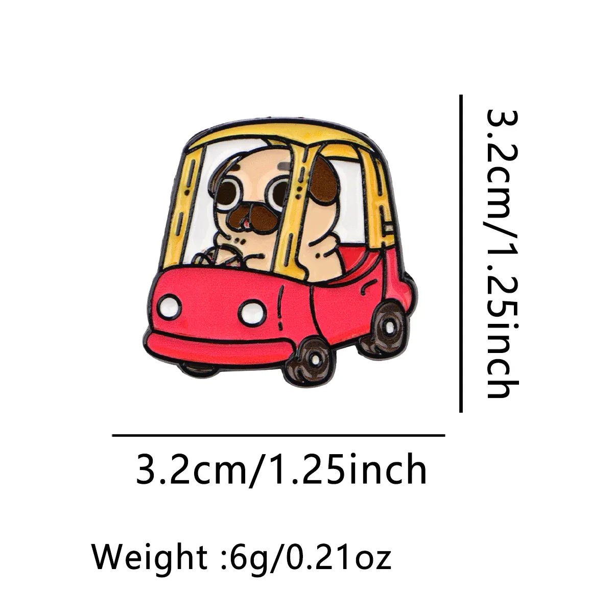 Cartoon Dog Enamel Pin Funny Animal Brooch Pines Lapel Pins Badge on Backpack Clothing Accessories Creative Jewelry