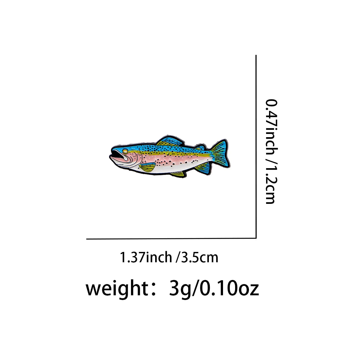 Fish Enamel Pin Brooches for Women Men Lapel Pins Badges on Backpack Clothes Accessories Funny Jewelry Friends Gifts - 1