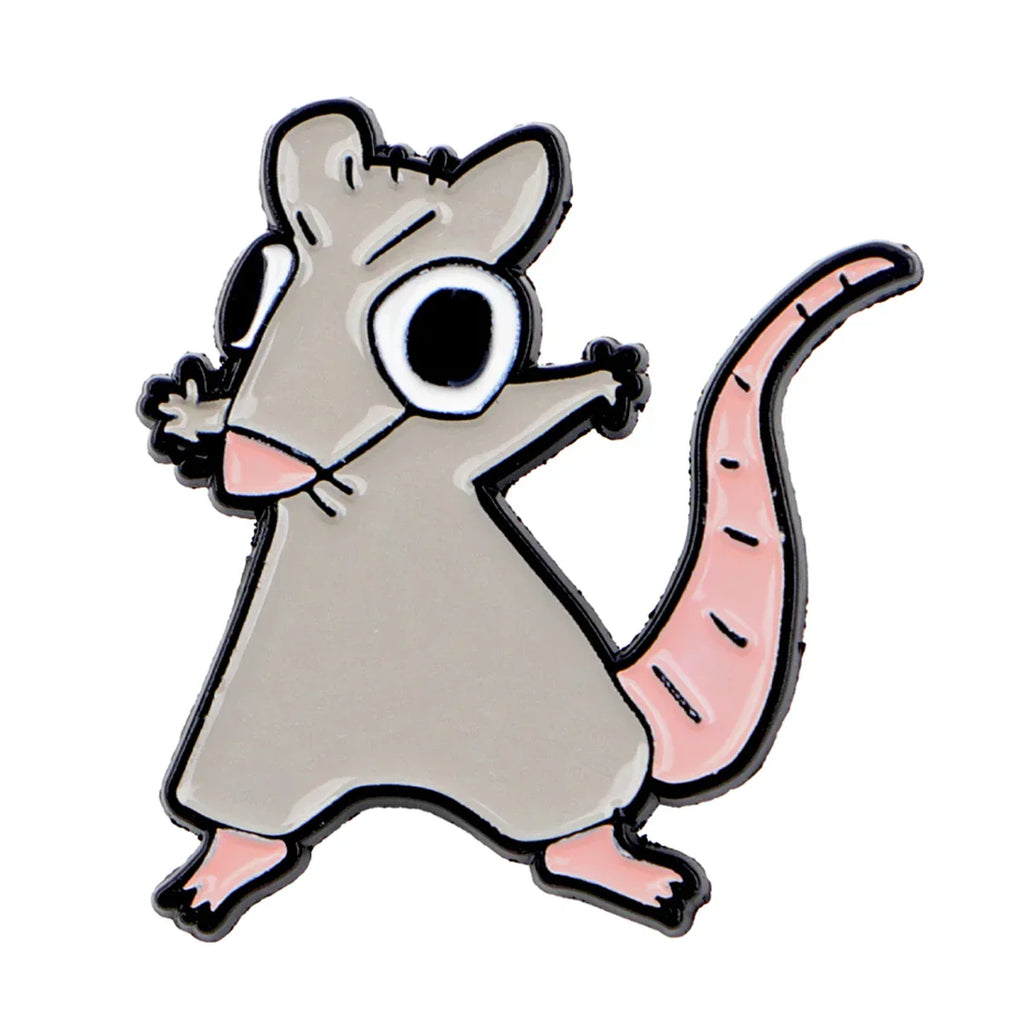 Cute Mouse Enamel Pin Funny Animal Brooch Pines Lapel Pins Badge on Backpack Clothing Accessories Fashion Jewelry