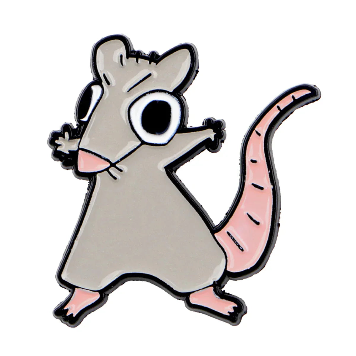 Cute Mouse Enamel Pin Funny Animal Brooch Pines Lapel Pins Badge on Backpack Clothing Accessories Fashion Jewelry