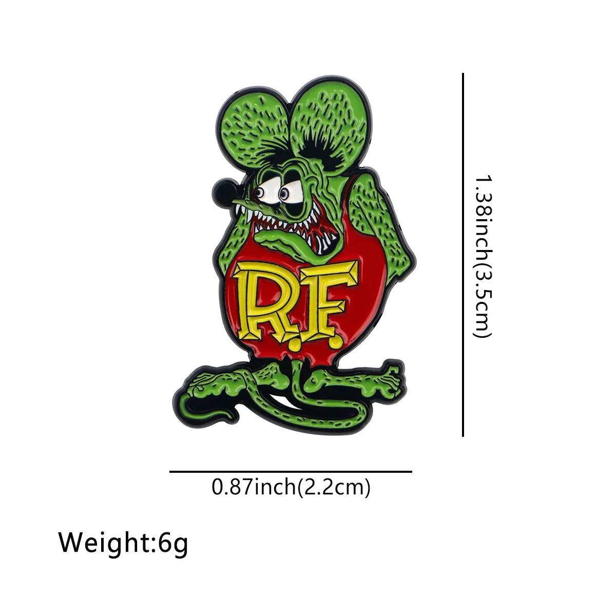 Rat Fink Enamel Pin 1