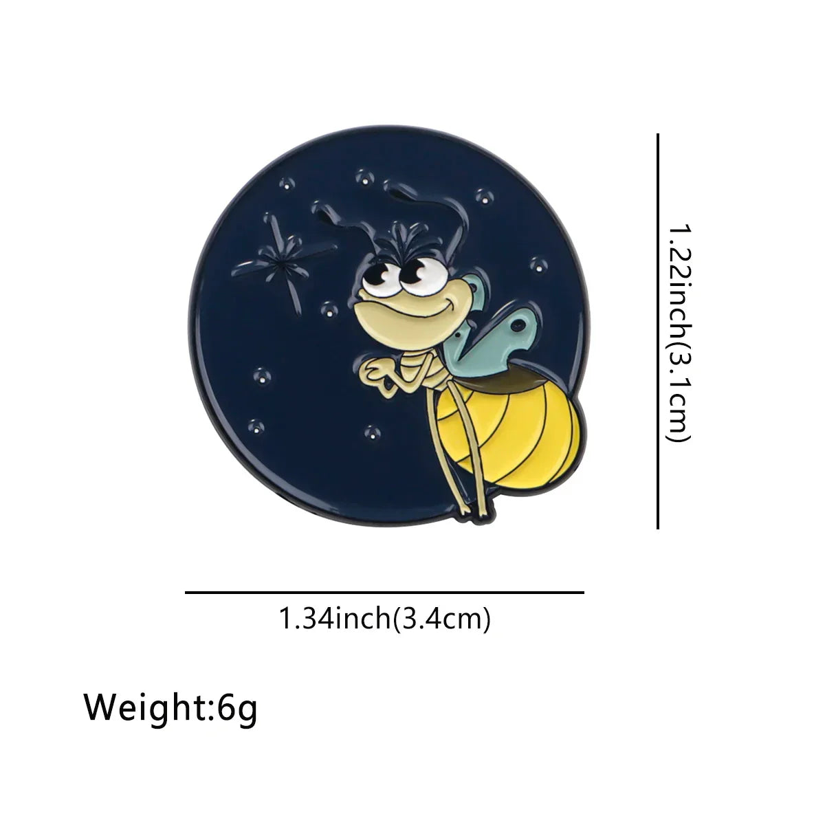 Ray the Firefly Enamel Pin 1