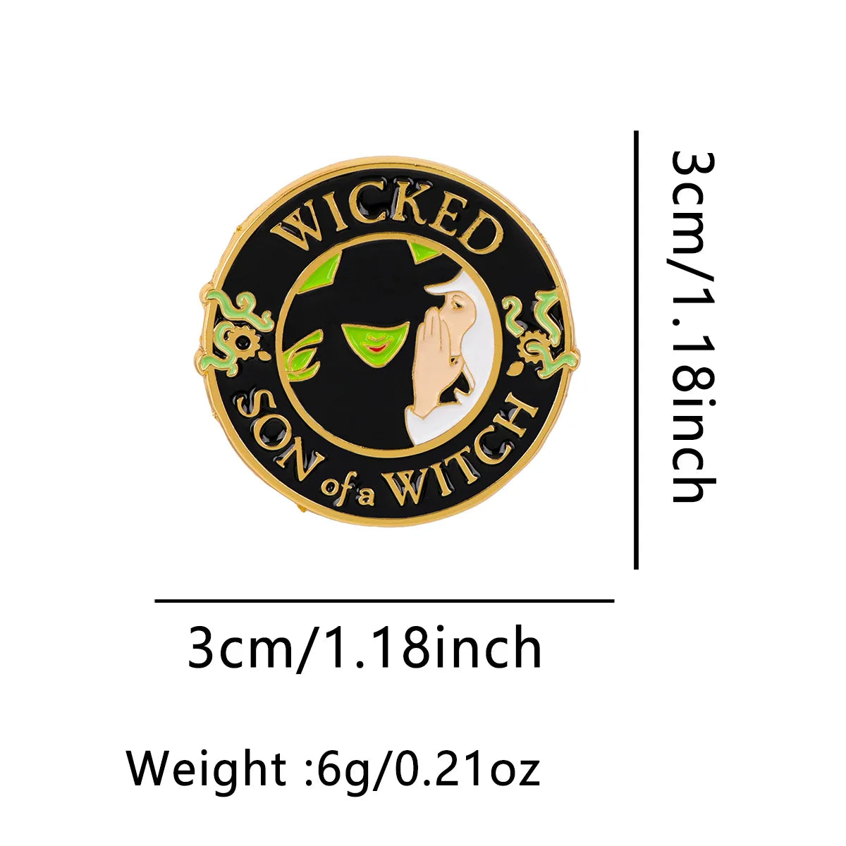 Retro Witch Enamel Pin Lapel Pins for Backpacks Movie Brooches for Women Fashion Jewelry Accessories Friends Gift - 1