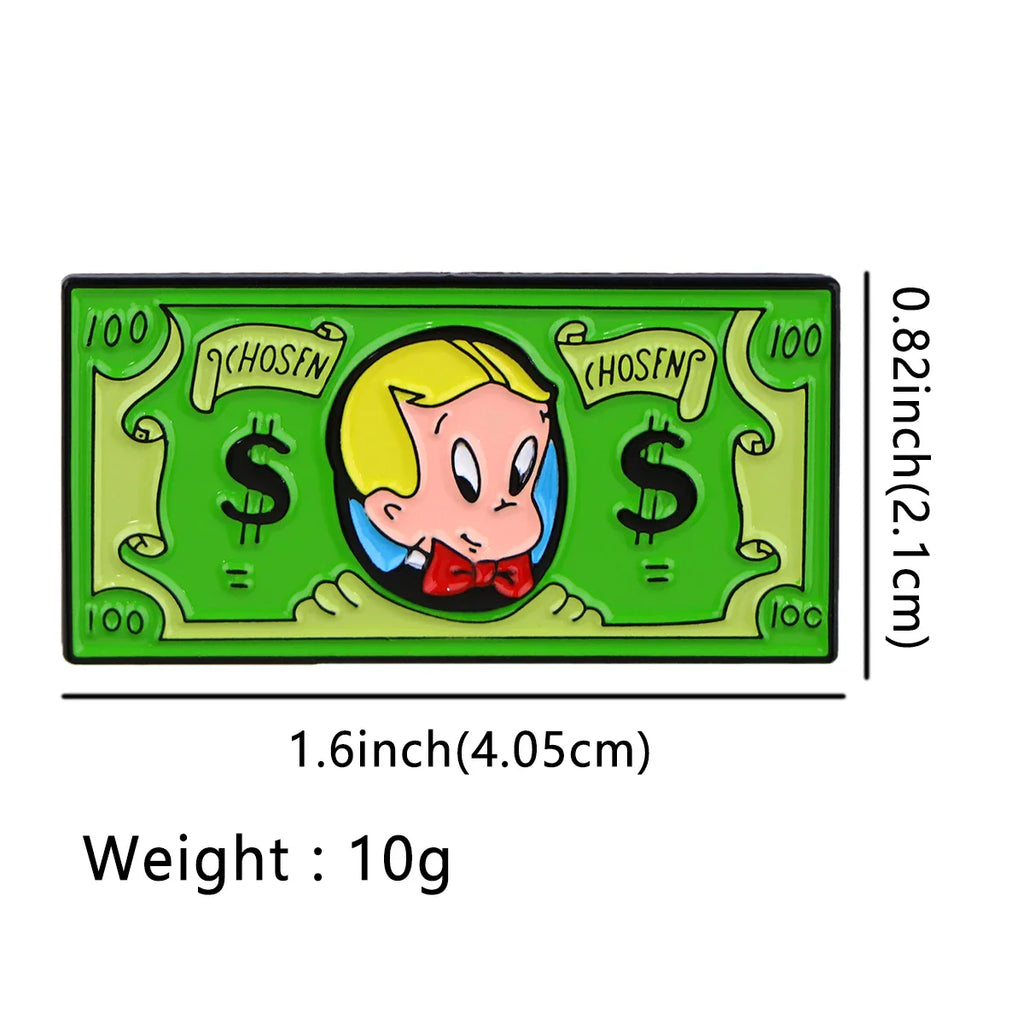 Richie Rich Enamel Pin 1