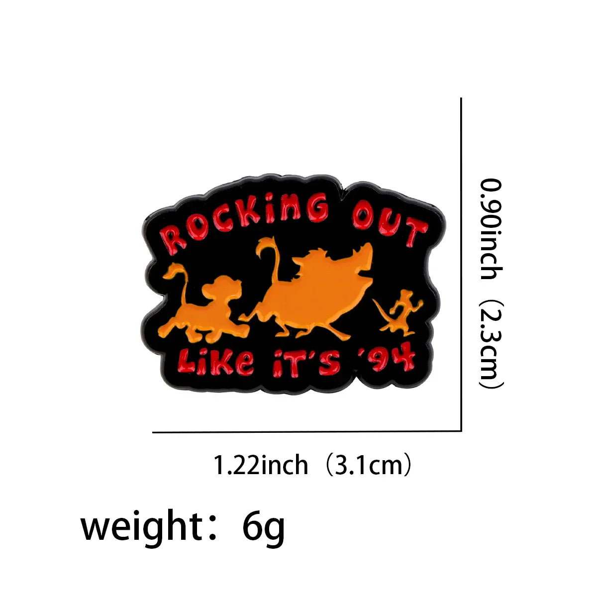 ’Rocking Out Like It’s ’94’’ Enamel Pin 1