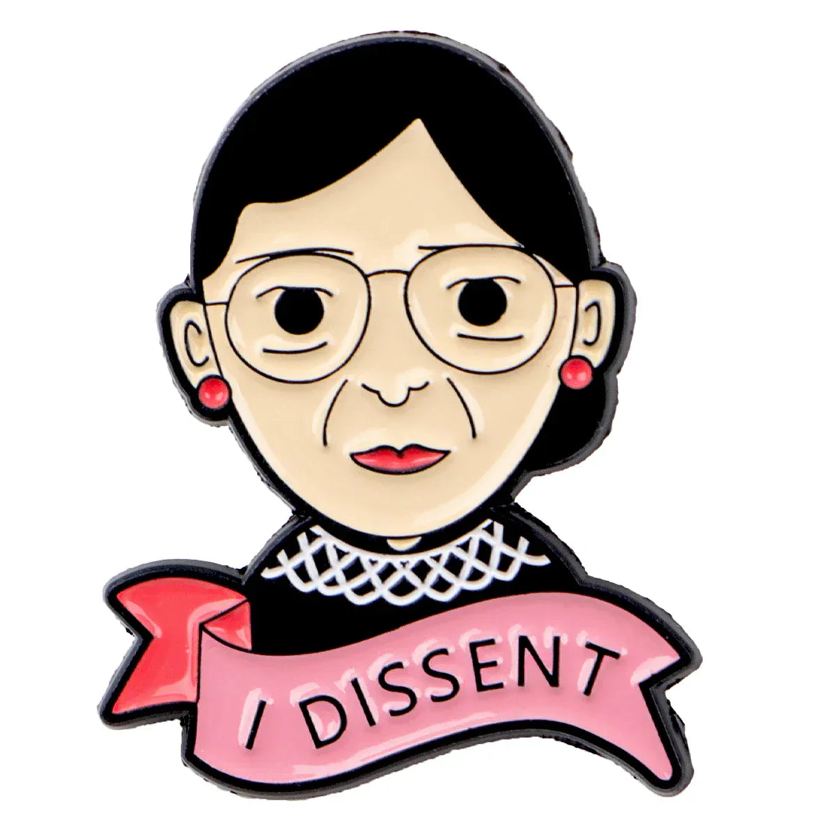 Ruth Bader Ginsburg ’I Dissent’ Enamel Pin 1