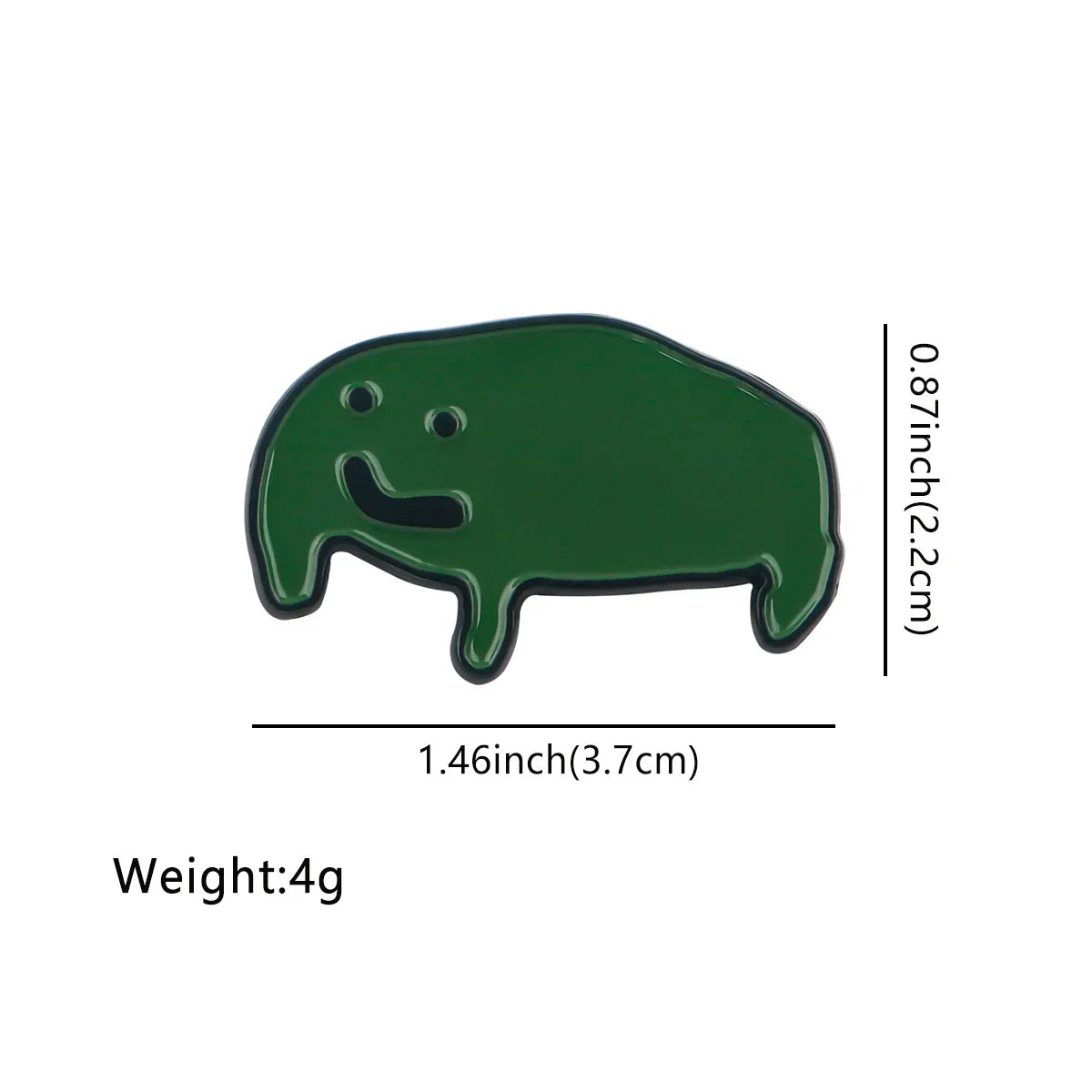 Sad Frog Enamel Pin 1