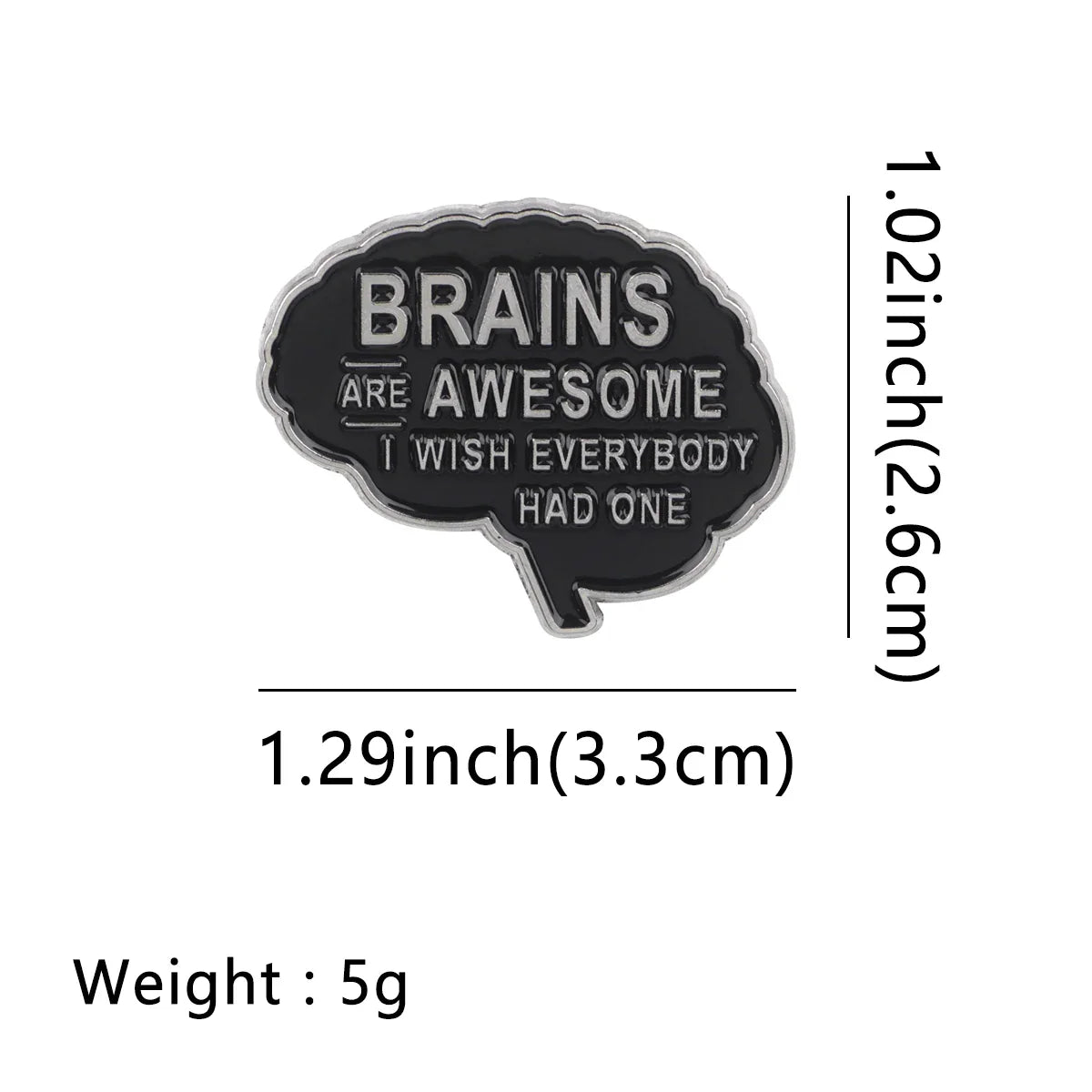 Sarcastic Brains Are Awesome I Wish Everybody Had One Enamel Pin 1
