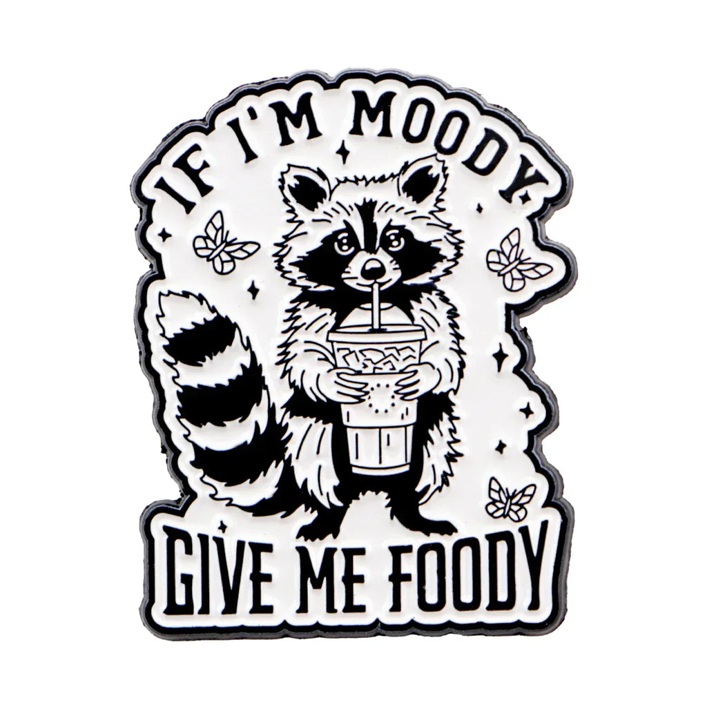 Sarcastic Quotes Enamel Pin Raccoon Brooch Pines Lapel Pins Badge on Backpack Clothing Accessories Animal Jewelry