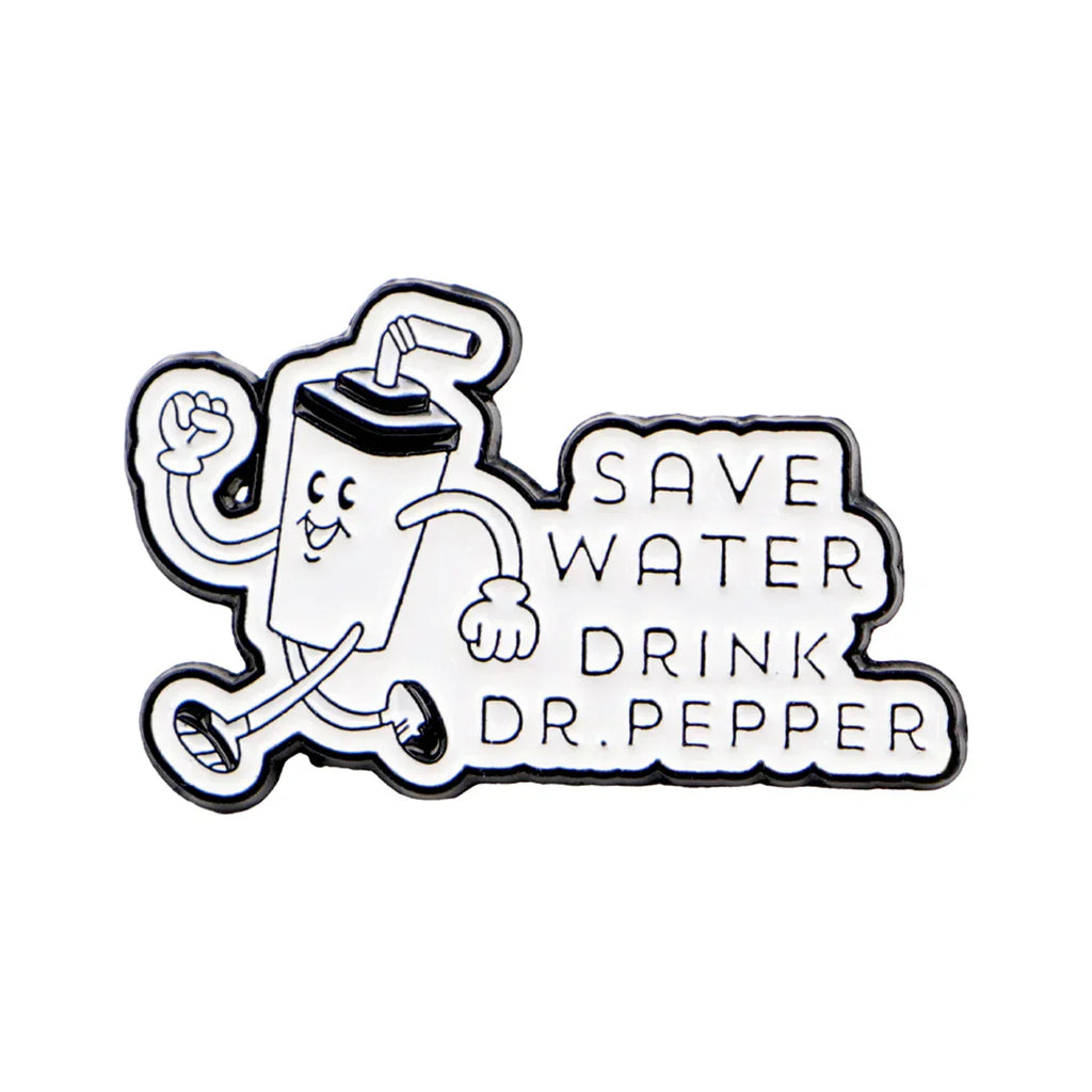 ’Save Water Drink’ Enamel Pin Funny Brooch Pines Lapel Pins Badge on Backpack Clothing Accessories Fashion Jewelry