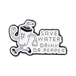’Save Water Drink’ Enamel Pin Funny Brooch Pines Lapel Pins Badge on Backpack Clothing Accessories Fashion Jewelry