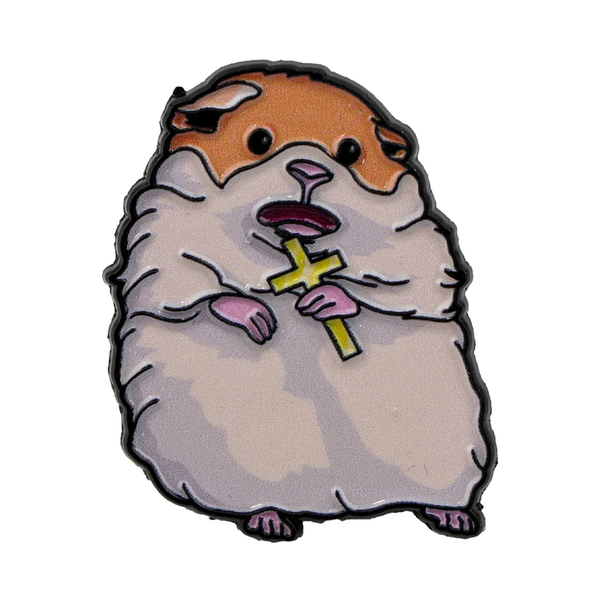 Screaming Hamster Enamel Pin 1