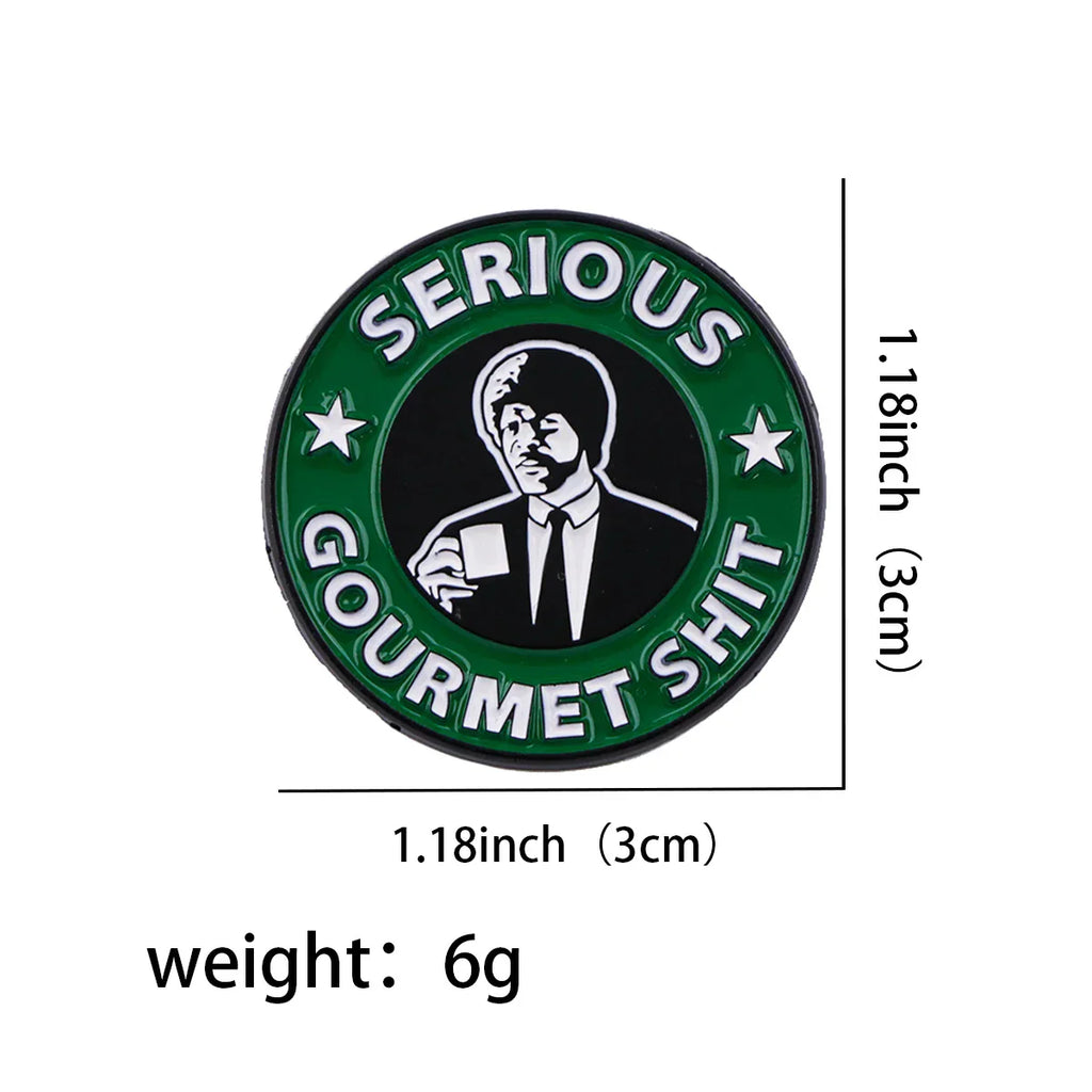 Serious Gourmet Shit Enamel Pin 1