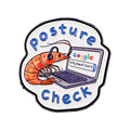 Shrimp Enamel Pin Lapel Pins for Backpacks Funny ’check’ Quotes Brooches for Women Fashion Jewelry Accessories Friends