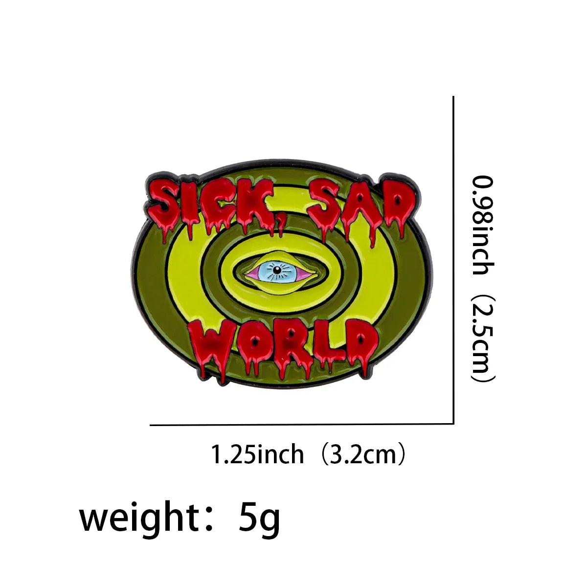 Sick Sad World Enamel Pin 1