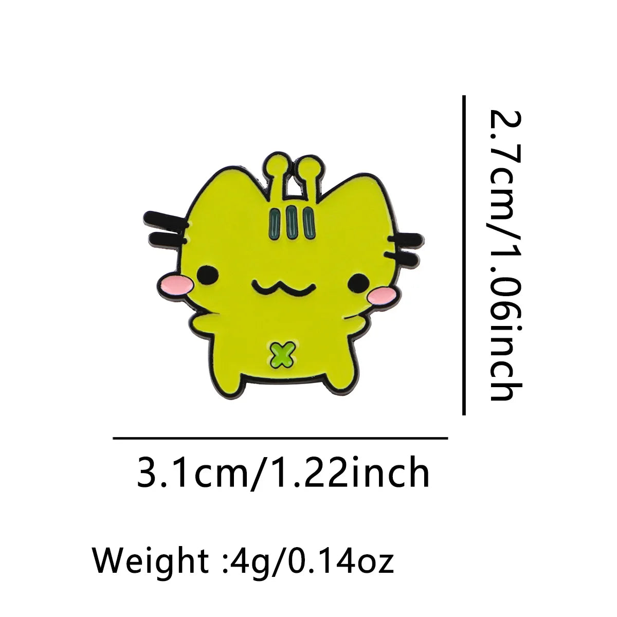 Cute Alien Cat Enamel Pin Lapel Pins for Backpacks Cartoon Brooches for Women Funny Jewelry Accessories Friends Gift - 1
