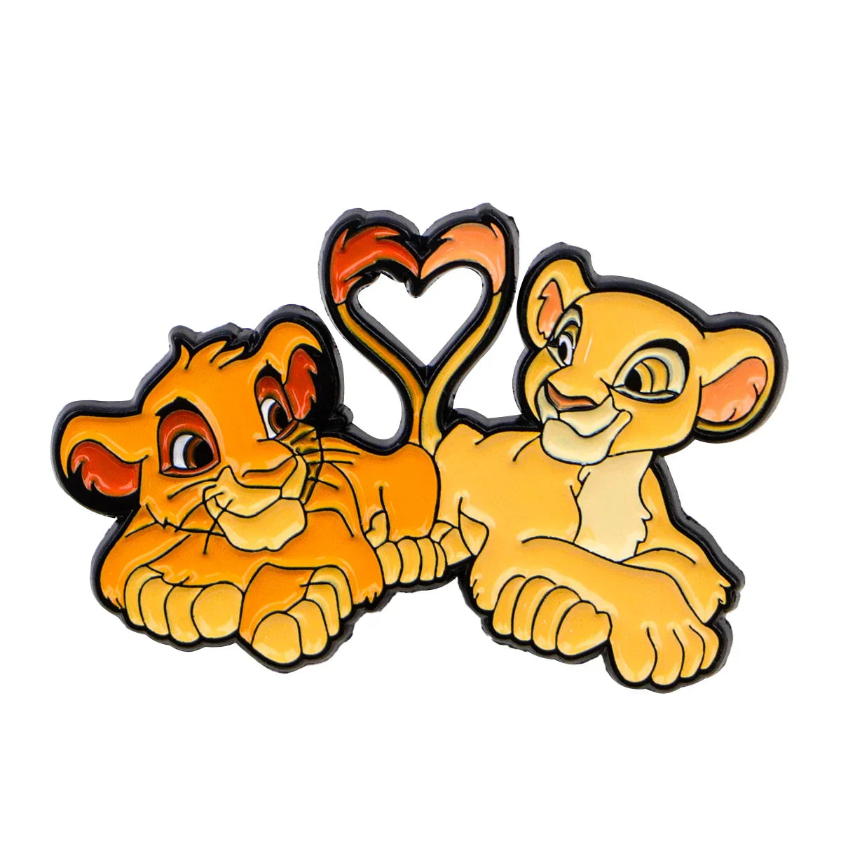 Simba and Nala Enamel Pin 1