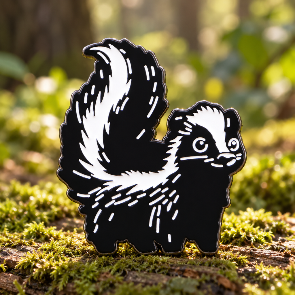 Skunk Pin in a softly lit woodland setting