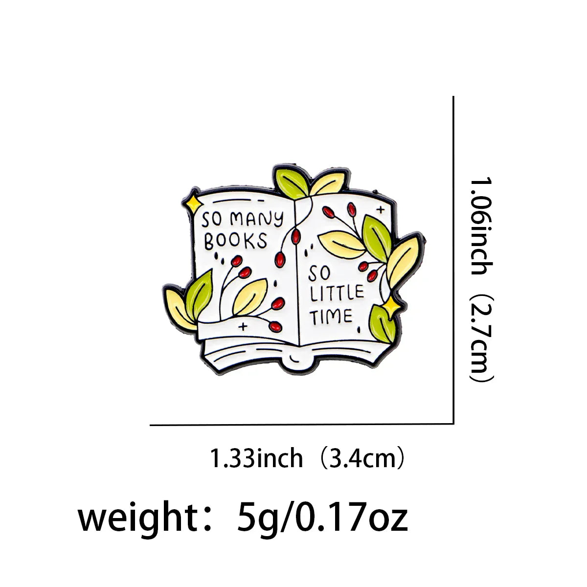 Book Lovers Enamel Pin Books Brooch Pines Lapel Pins Badge on Backpack Clothing Accessories Fashion Jewelry Gift