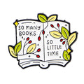 Book Lovers Enamel Pin Books Brooch Pines Lapel Pins Badge on Backpack Clothing Accessories Fashion Jewelry Gift