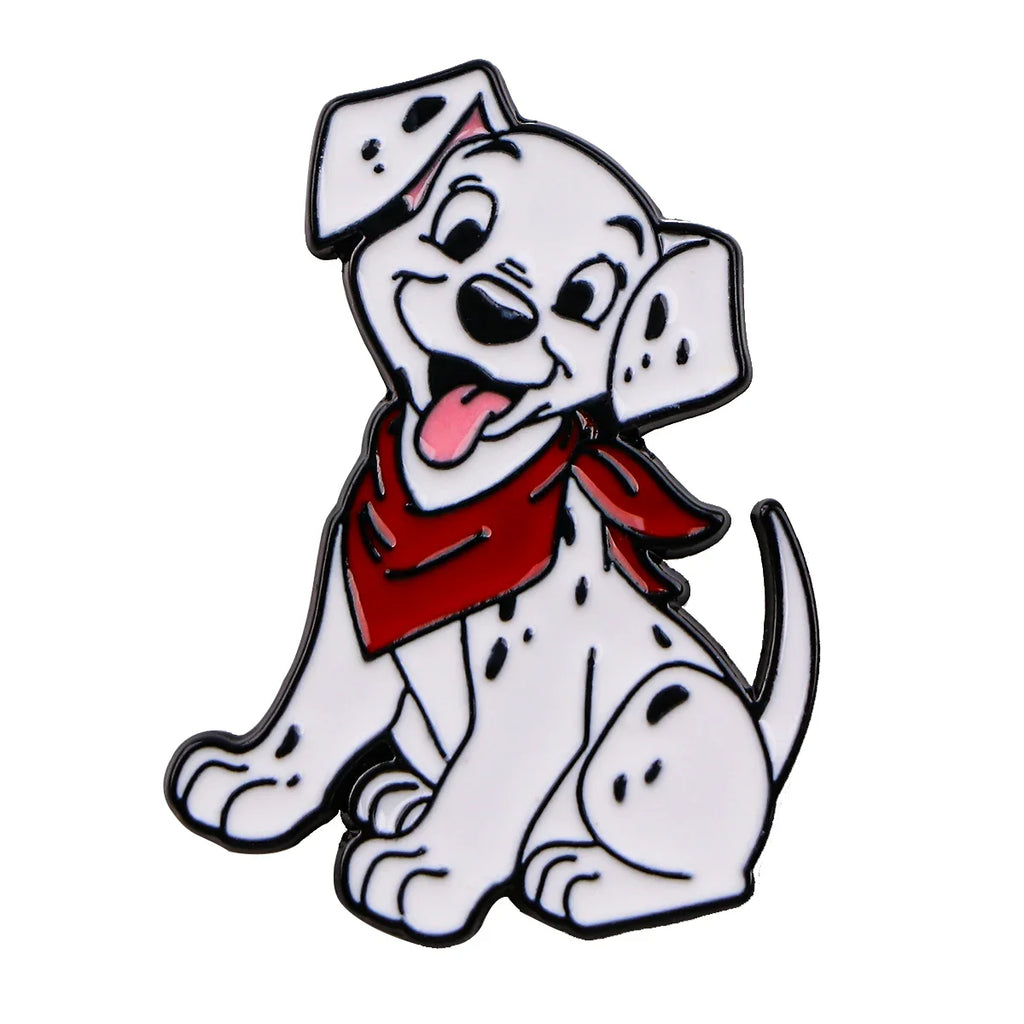 Spotty Dog Enamel Pin 1