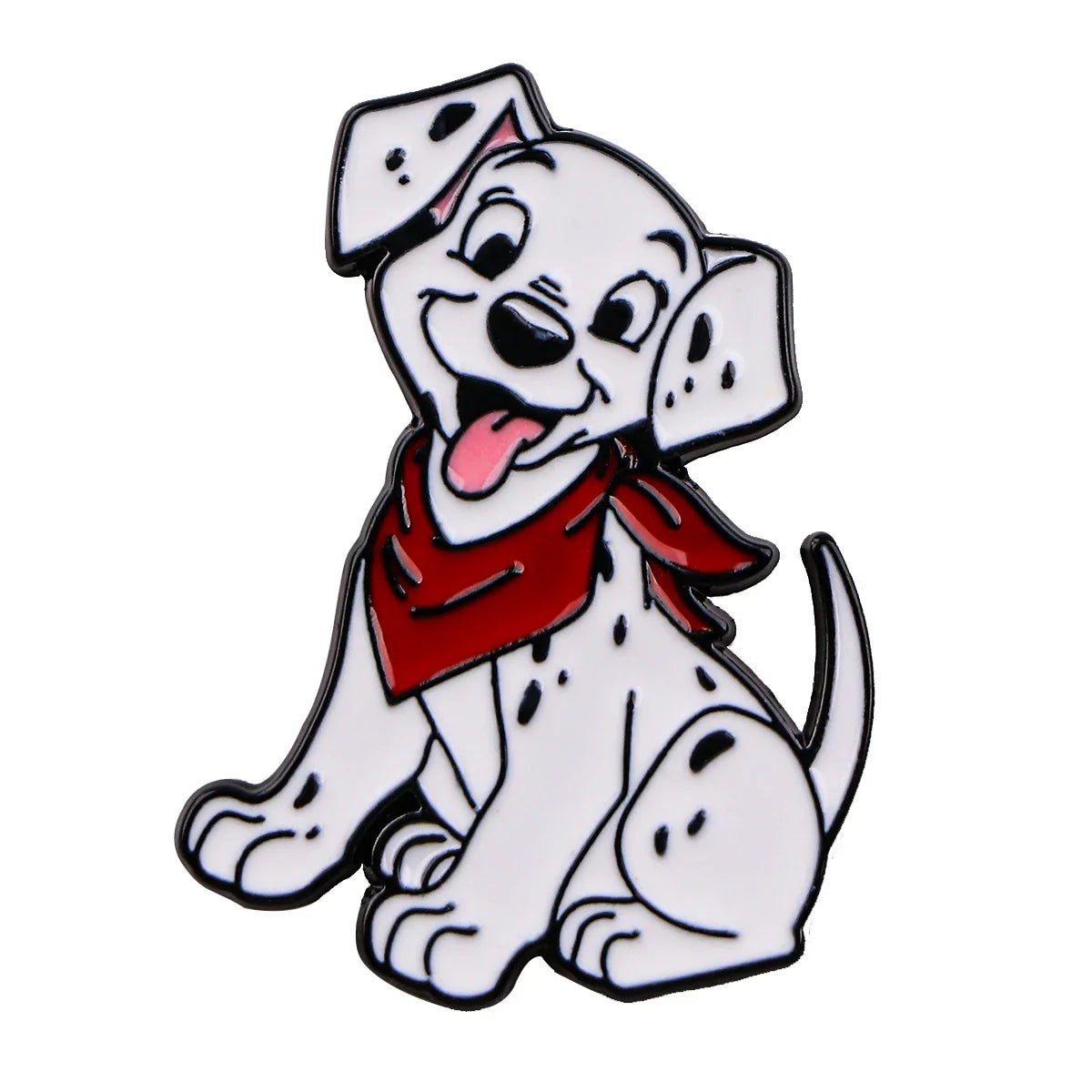 Spotty Dog Enamel Pin 1