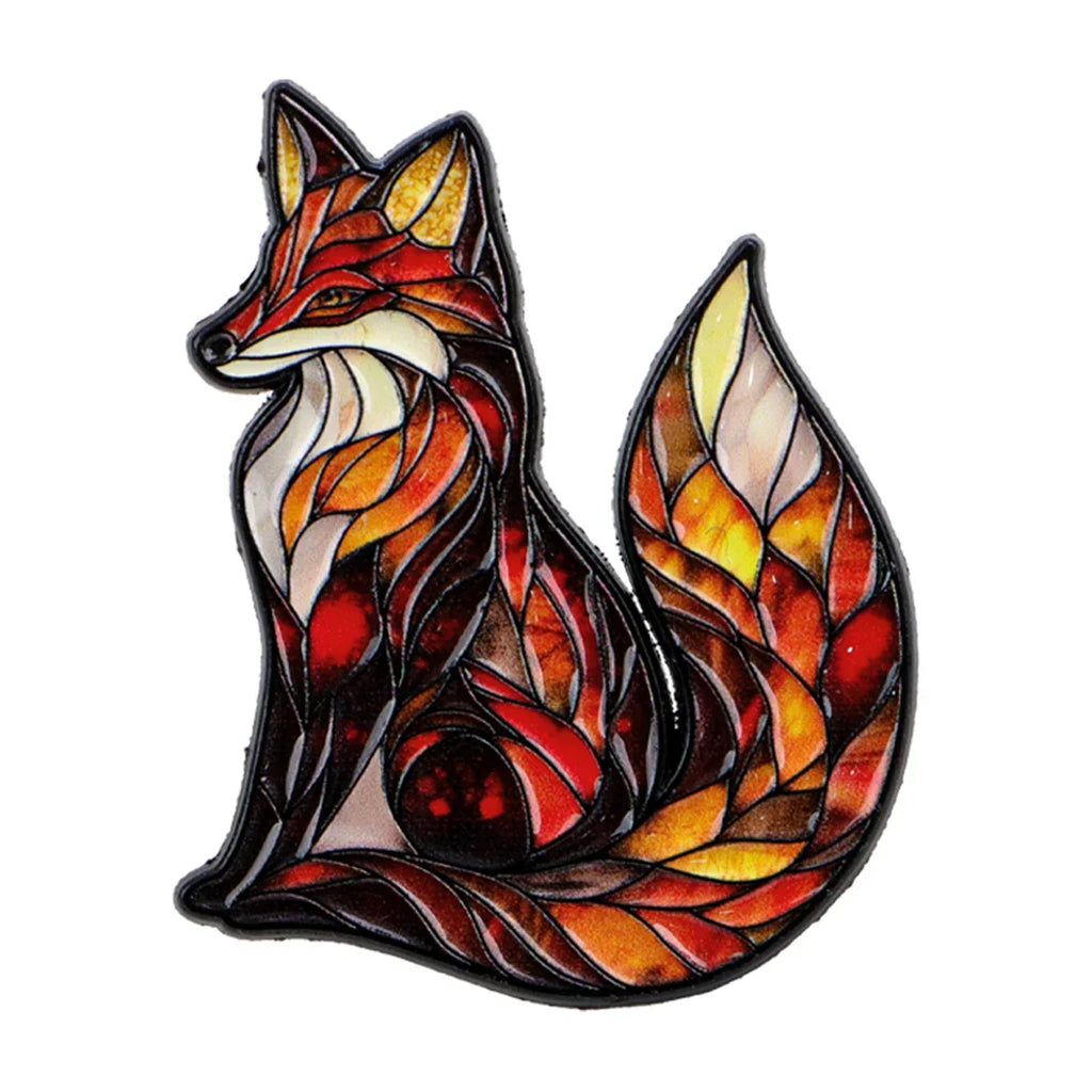 Fox Enamel Pin Cartoon Brooch Pines Lapel Pins Art Badge on Backpack Clothing Accessories Animal Jewelry Friends Gifts
