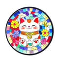 Japanese Cat Enamel Pin Round Retro Brooch Pines Lapel Pins Badge on Backpack Clothing Accessories Fashion Jewelry