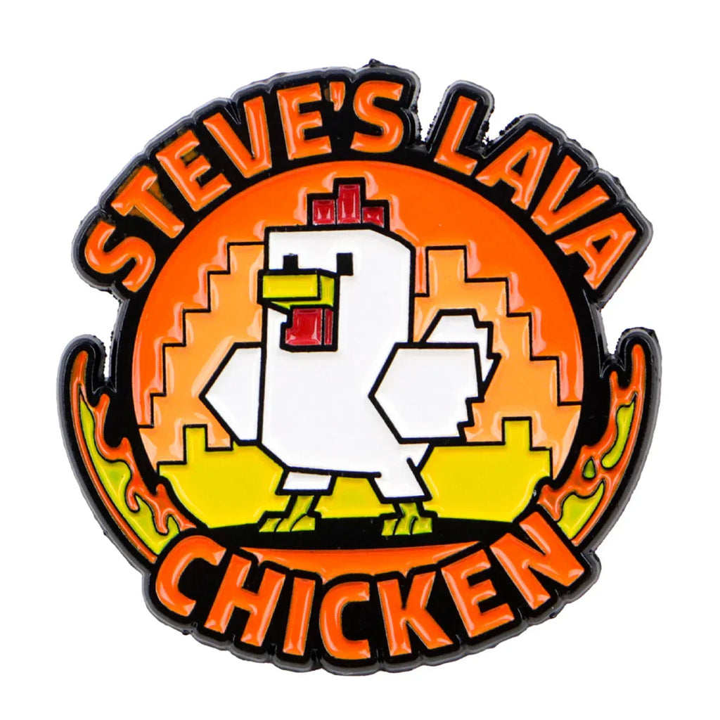 Cartoon Pixel Chicken Enamel Pin Game Brooch Pines Lapel Pins Badge on Backpack Clothing Accessories Fashion Jewelry