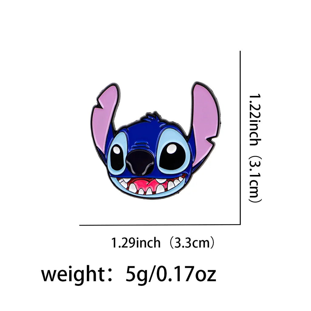 Cute Alien Enamel Pin Cartoon Brooch Pines Lapel Pins Badge on Backpack Clothing Accessories Anime Jewelry Friends