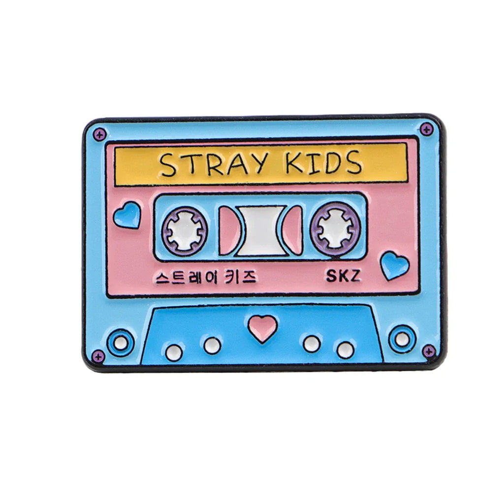 Cartoon Tape Enamel Pin Music Lovers Brooch Pines Lapel Pins Badge on Backpack Clothing Accessories Fashion Jewelry