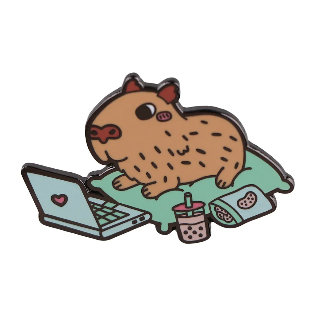 Studying Animals Enamel Pin 1