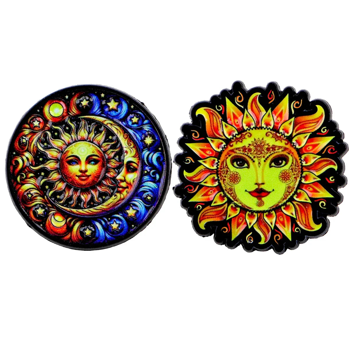 Sun and Moon Enamel Pin Star Brooch Pines Lapel Pins Badge on Backpack Clothing Accessories Vintage Jewelry Friends