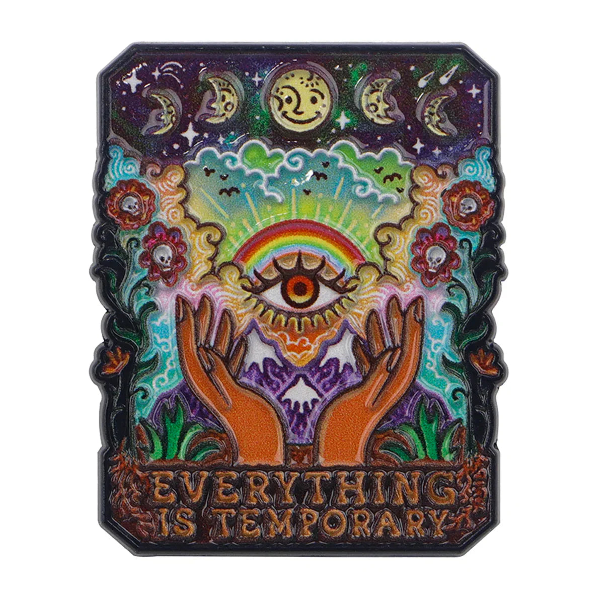 Sun and Moon Tarot Enamel Pin 1