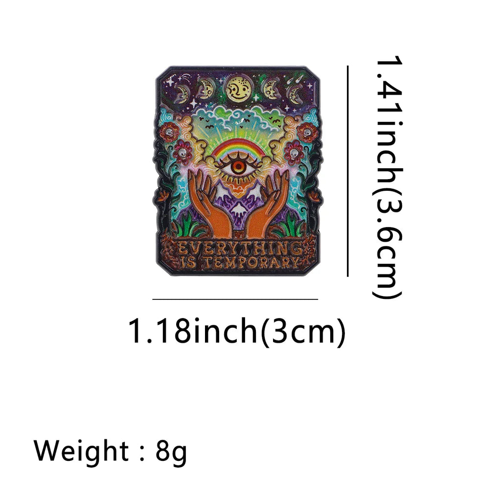 Sun and Moon Tarot Enamel Pin 1