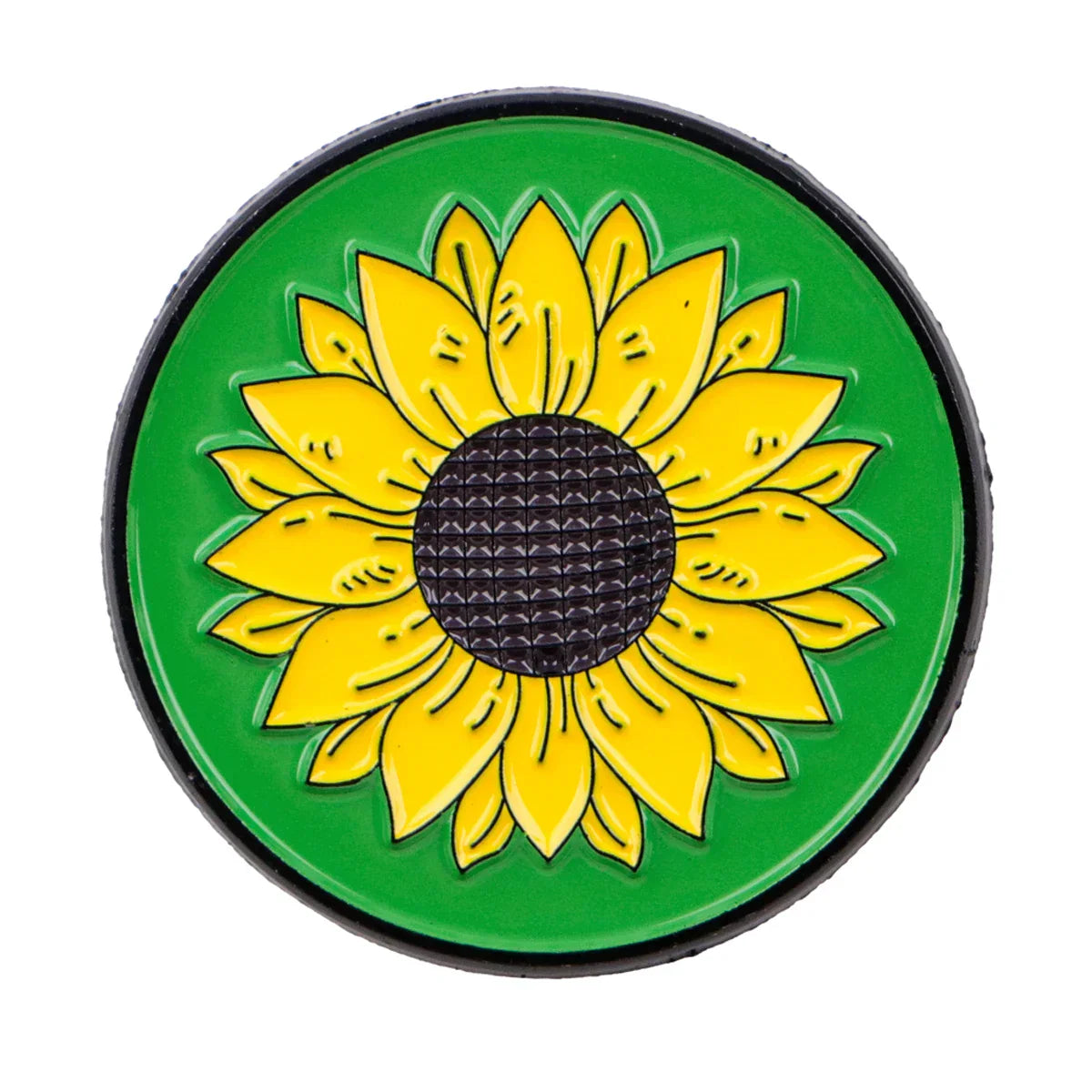 Sunflower Enamel Pin Mental Health Awareness Green Brooch Pins Round Badge Clothing Accessories Fashion Jewelry Friends