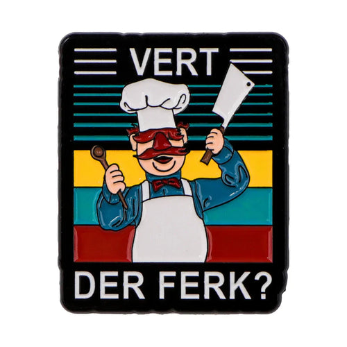 Swedish Chef ’Vert Der Ferk?’ Enamel Pin 1 / MULTI