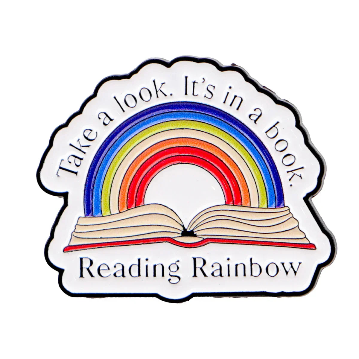 Reading Book Enamel Pin Quotes Lapel Pins for Backpacks Rainbow Badges Brooch for Clothes Accessories Jewelry Friends