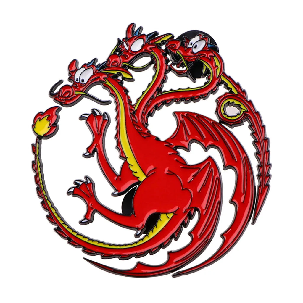 Targaryen Mushu Enamel Pin 1