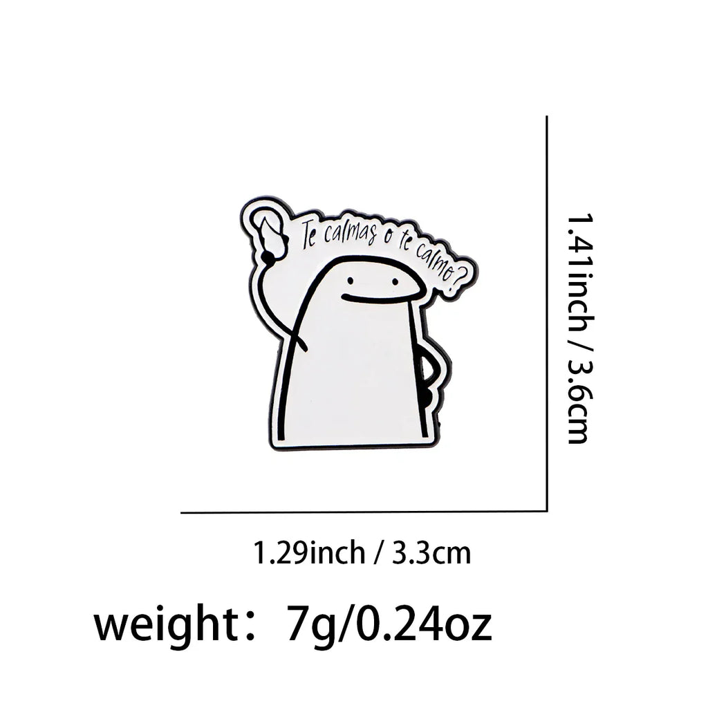 Funny Figure Enamel Pins Spanish Quotes Brooches Badge Lapel Pins for Backpacks Bags Clothes Decoration Fashion Jewelry