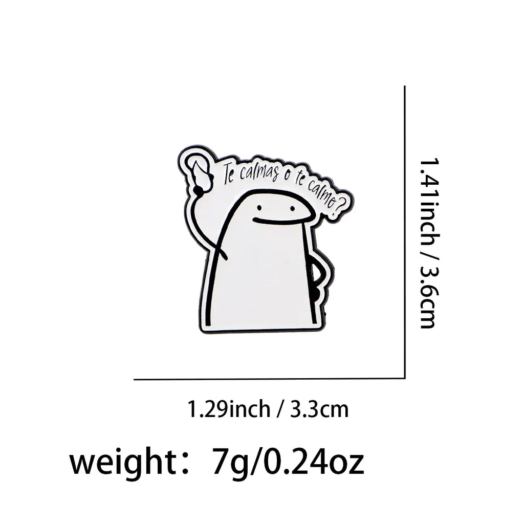 Funny Figure Enamel Pins Spanish Quotes Brooches Badge Lapel Pins for Backpacks Bags Clothes Decoration Fashion Jewelry