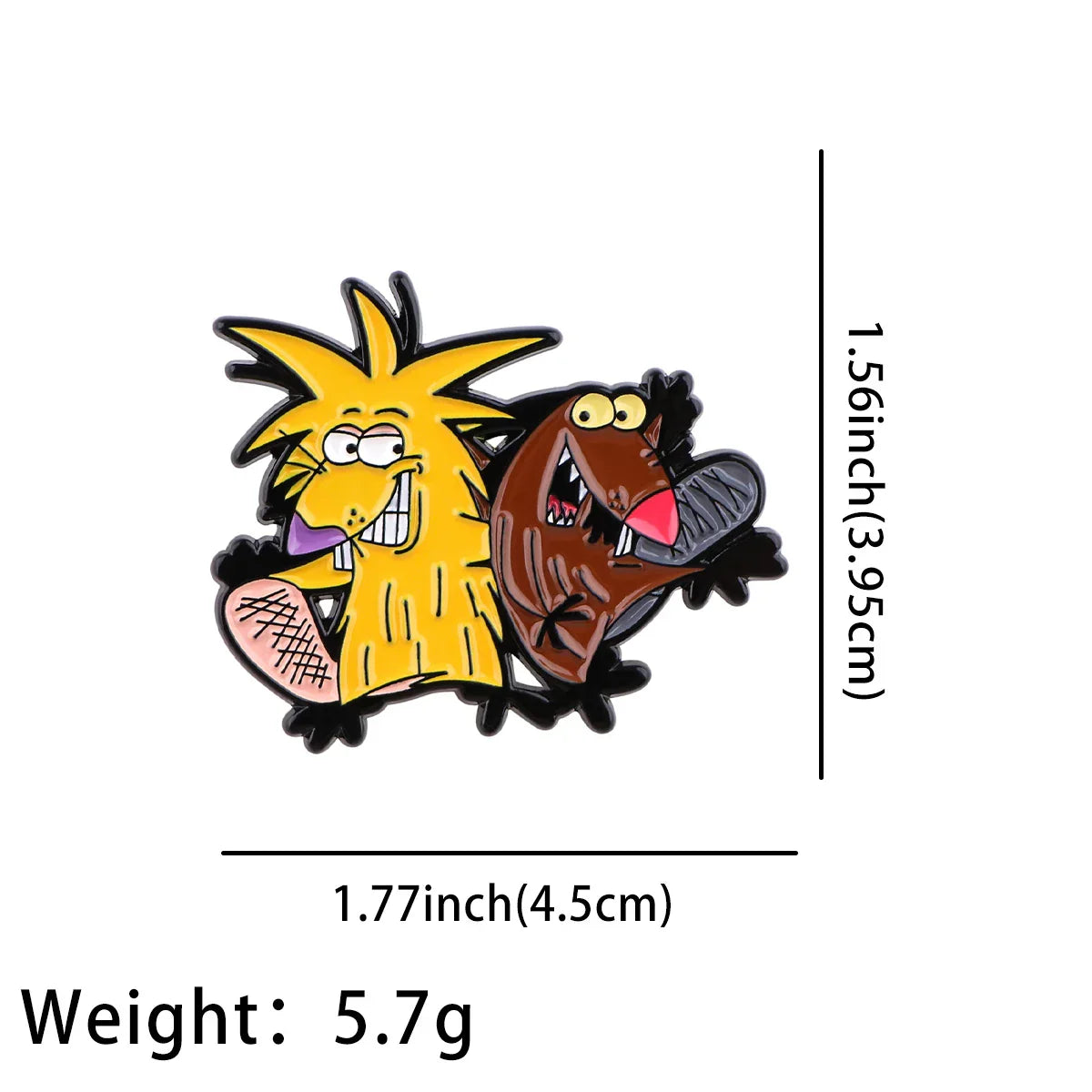 The Angry Beavers Enamel Pin 1