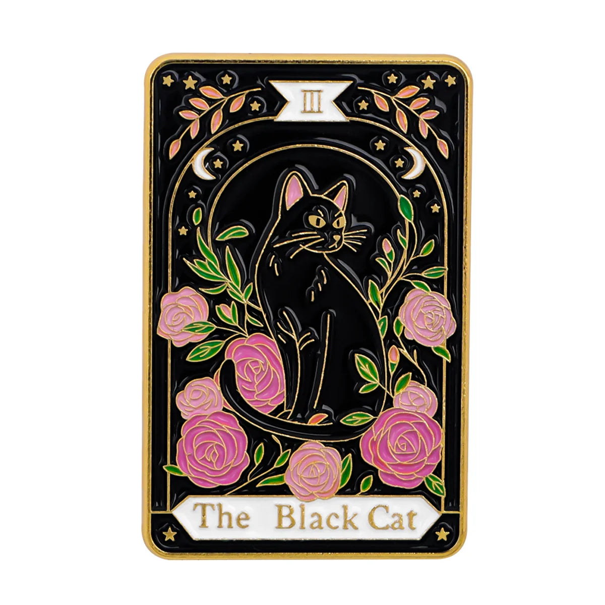 The Black Cat Tarot Enamel Pin 1