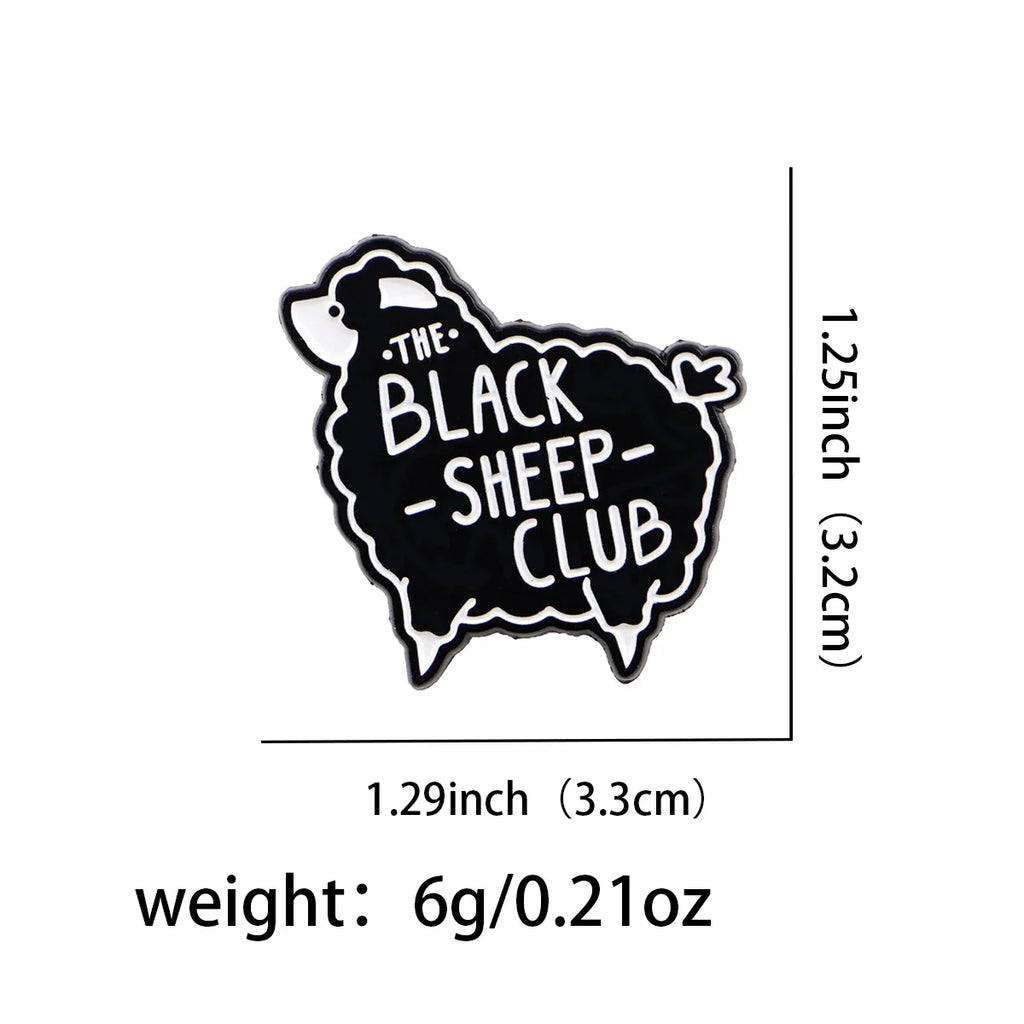 The Black Sheep Club Enamel Pin 1