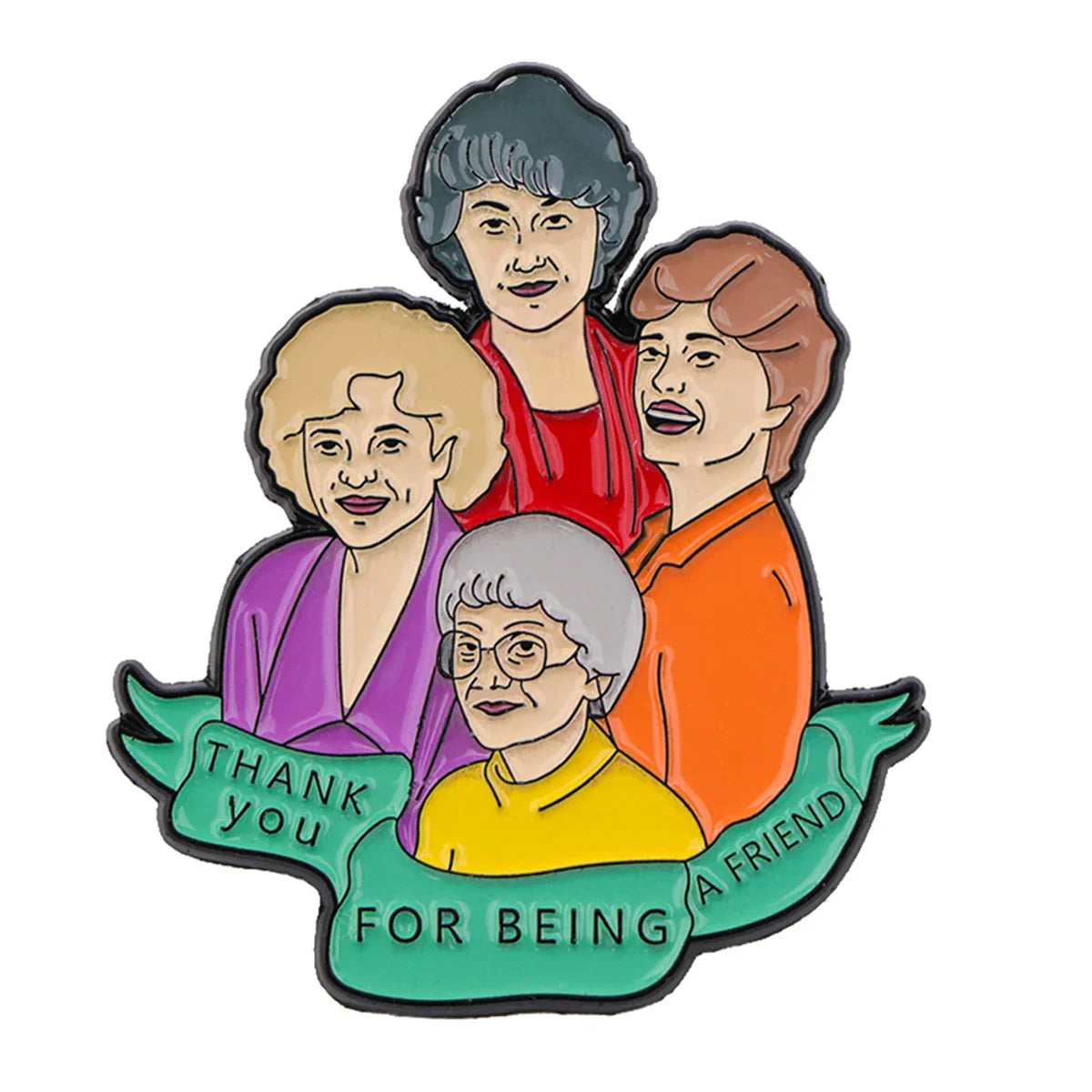 The Golden Girls ’Thank You For Being A Friend’ Enamel Pin 1