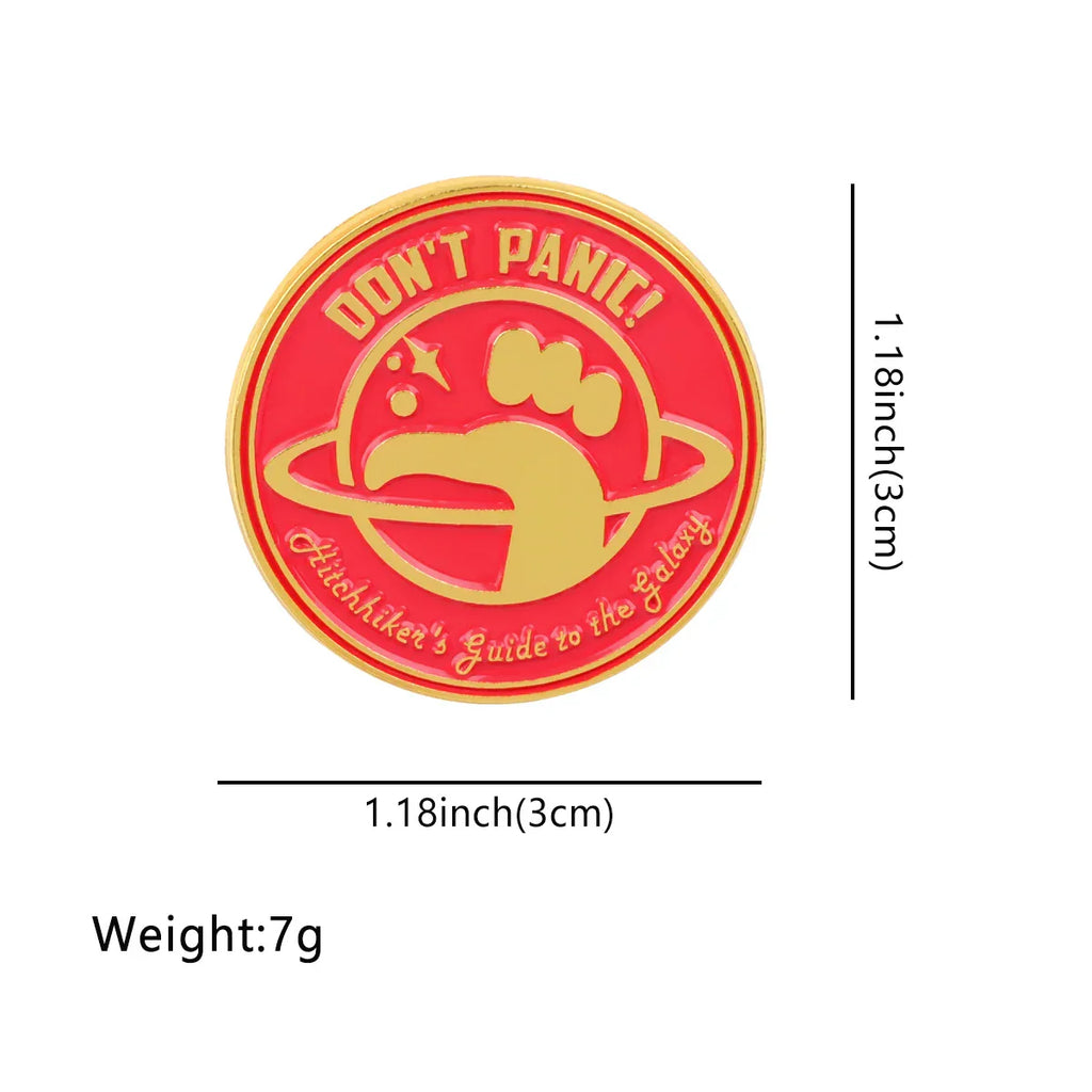 The Hitchhiker’s Guide to the Galaxy Enamel Pin 1