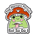 Funny Frog Enamel Pin Quotes Brooch Pines Lapel Pins Badge on Backpack Clothing Accessories Animal Jewelry Friends